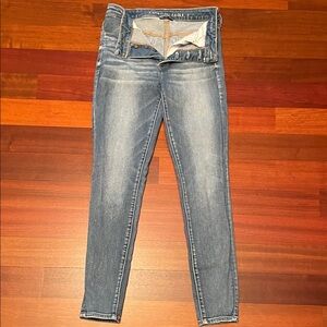 American Eagle Outfitters Light Blue Skinny Jeans Super High Rise Jegging